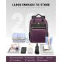 LOVEVOOK Fashion High Quality Quilted Waterproof Backpack Anti Theft School Bags for Women USB Travel Laptop Bags for teenagers