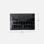 Custom Luxury Genuine Crocodile Pattern Leather Unisex Slim Minimalist Credit Card Case Leather Id Card Holders Wallet Genuine