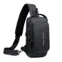 WTB028 New Fashion Chest Bag Men's Messenger Bag Waterproof PU Leather Shoulder Sling Bag Waterproof Custom Logo for Men