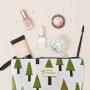 Gelory Printed Canvas Cosmetic Bag, Multi-Function Coin Purse Holder Bags Pencil Packet Large-Capacity Toiletry Bag