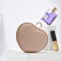 New arrival rhinestone bags women evening bags glitter wedding party handbags heart shape purse lady clutch bag