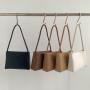 New design Fashion plain PU leather shoulder bag for women Simple cheap handbags ladies South Korean style small hand bags