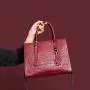 bolsas para mujer Retro Fashion Women Genuine Leather Alligator Handbags taschen China Wholesale Lady Bags bolsos-para-mujeres-