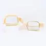 Keymay 5 Colors Women Fashion Custom Fanny pack Chest Bag Leather Clear Square Belt Bag Pvc Waterproof Waist Bag