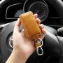 KBW221 2023 Hot Selling Leather Car Key Protective Leather Case Waterproof Vintage Waxed Leather Lock Key Case