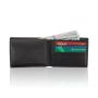 New design bifold leather wallet rfid blocking slim bifold leather wallets for men