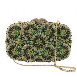 2024 Custom Crystal Evening Shoulder Bag For Women Luxury Rhinestone Clutch