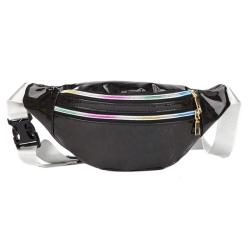Cheap custom logo sequin colorful waist bags single shoulder crossbody fashion bag outdoor sport chest bag