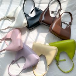 Factory Wholesale Fashion Women's Hand Underarm Bag High Quality Simple Handbag Messenger Bag Summer PU Leather Shoulder Bag