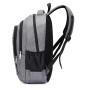 HR021-1 Unisex Solid Color Laptop Backpack Business Nylon College Shoulder Bag Portable Lightweight Universal Computer Schoolbag