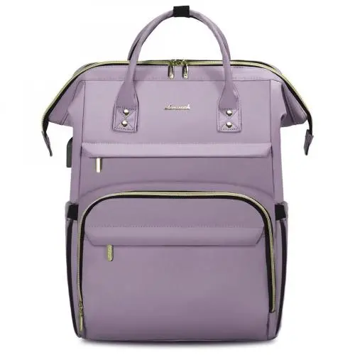 LOVEVOOK 2024 designer custom logo girls backpack with USB port travel  school 15.6 in laptop bag womens work business backpacks