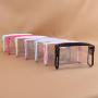 Keymay Stock Multi Colors TSA Approved Toiletry Bag Clear Travel Bags With Snap Zipper Case Organizer Storage Clear Cosmetic Bag