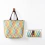 ZF018  Printed with Customized Logo New Shopping Bag Eco-friendly Oxford Cloth Handbag Waterproof Folding Portable Tote Bag