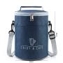 Trending Hot Products Adjustable Shoulder Strap Round Insulated Double Zipper Lunch Case Bag