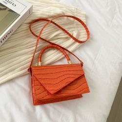 Simple One Shoulder Small Bag Women's Bag 2022 Fashion Korean Style Diagonal Cross Bag Women's Stone Handbag