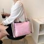 2021 Fashion Summer Beach Tote Bag Girls Shoulder Bags Transparent Clear PVC Handbags and Purse for Women