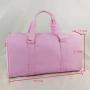 Custom Personalized Multi-colors Durable Reusable Waterproof Unisex Zip Nylon Sports Gym Bag Travel Duffle Bag Pink Travel Bag