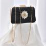 New arrival elegant purse exquisite rhinestone flower bag party champagne clutch bag handbags shoulder bags bulk wholesale