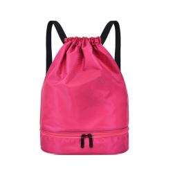 ZR120 Strap Pocket Drawcord Backpack Swimming Bag Simple Outdoor Travel Backpack Dry and Wet Separation Printing