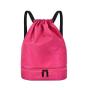 ZR120 Strap Pocket Drawcord Backpack Swimming Bag Simple Outdoor Travel Backpack Dry and Wet Separation Printing