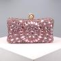 Hot selling diamond multicolour shiny rhinestone handbag clutch bag ladies party wedding blue evening bags