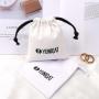 High Quality Polyester Cotton Key Jewelry Storage Packing Bag Reusable Drawstring Custom Logo Printing Gift Canvas Pouch