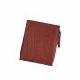 Croco leather women wallet with zipper vegan croco leather card holder wallet for women