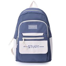 ZR353 Cute Backpack Girl Large Capacity Ins Student Japanese Korean Minimalist Fashion Nylon Backpack Schoolbag