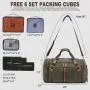 LOVEVOOK Custom Design Canvas overnight bags Large Expandable weekender Travel Bag 7pcs men Duffel Bag With Shoes Compartment