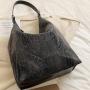 Fashionable Solid Color Jeans Fabric Large Capacity New Design Versatile Shoulder Bag