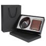 Custom Brand Logo Fashion Leather Men Wallet Belt Set Automatic Buckle Belts Gift Box Set For Men