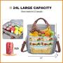 LOVEVOOK factory PEVA eco-friendly insulated cooler backpack 24L thermal ice food delivery picnic bag men women lunch cooler bag