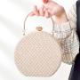 High Sense Fashion New 2022 Dinner Bag Women's One Shoulder Messenger Portable Chain Bag Acrylic Personalized Round Bag