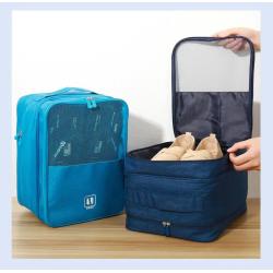 ZWY290 Fashion New Oxford Waterproof Three Layer Shoe Bag Wholesale Organizer Outdoor Travel Clothes Shoes Sundry Storage Bag
