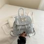 Women's short trip bag, lightweight backpack, super lightweight mini shopping cute and high-quality sense backpack in summer