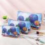 Large Capacity PU Leather Printing Travel Make Up Pouch Portable Waterproof Zipper Cosmetic Bag for Women