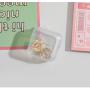 SN025 Mini Jewelry Storage Box Transparent Small Square Pill Storage Container Storage Box for Jewelry Earplug Battery