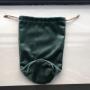 Custom Shape Velvet Packaging Bag Super Soft Oliver Velvet Drawstring Bag With Round Bottom