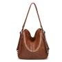 Hot Sale large capacity  3 pieces Set PU Leather Tote bag Ladies Purse Shoulder Messenger Organization Cosmetic Bag Handbags sac main femm sac