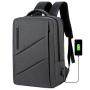 Custom Logo Large Capacity USB Laptop Backpack Expandable Oxford Business Travel Bag with Waterproof Unisex