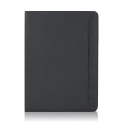 Portfolio PU Leather Customized Portfolio Padfolio With B5 Sized Writing Pad Card Slot And Zipper Closure