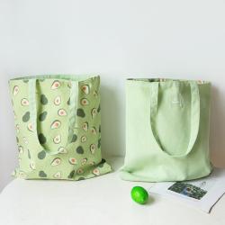 Canvas Fruit Double-sided Dual-use Shoulder Bags Cotton Linen Pocket Handbag Shopping Bag Female Canvas Cloth Totes WF221102