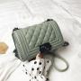 The New Fashion Designer Woman Bag Custom Korean Ins Diamond Chain Bag  High Sense Of Versatile Single Shoulder Cross Bag