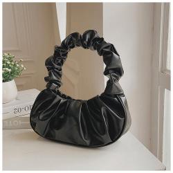 2024 New Korean Fashion Single Shoulder Bags for Women French Style Dumpling Tote Bag Fashionable Folded Handbag Underarm Bag