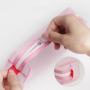 Gelory Factory Wholesale Transparent Clear Zipper Mesh Portable School Pen Bag Pencil Pouch