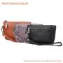 Hand Held Small Wallet With Multiple Card Slots Keychain Coin Coin Bag For Women Genuine leather with lychee pattern