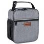 Custom Logo Printed High Quality Black Small Size Aluminum Foil 660D Thermal Insulated Food Pouch Lunch Box Cooler Bag