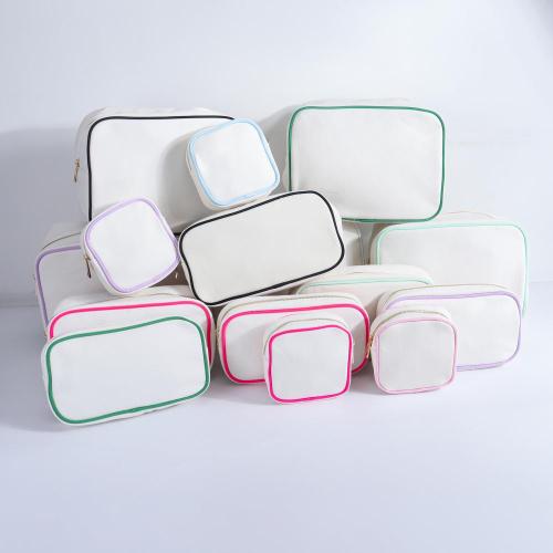 Keymay RTS Fast Shipping Low Moq Mujlti-Color Canvas Zipper Pouch Canvas Makeup Brush Bag Canvas Cosmetic Bag with Zipper