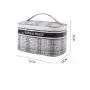 wholesale promotional custom logo black multi Color zipper pu leather makeup bag cosmetic bags