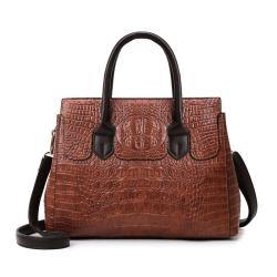 2024 Custom Crocodile Patent Leather Purse Handbag For Women With Fashion Shoulder Strap